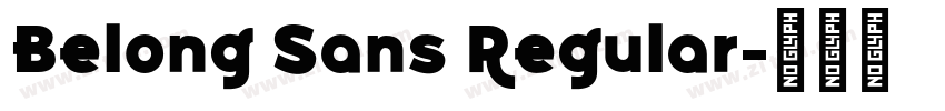 Belong Sans Regular字体转换
